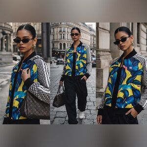 Adidas Originals Tropical Print Track Jacket | Rare Statement Piece
